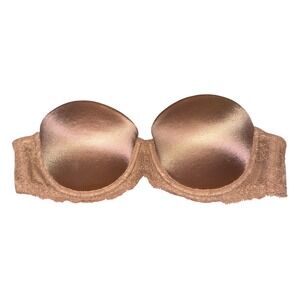 Victoria's Secret PINK Women Beige Multiway Push Up Strapless Bra 34A